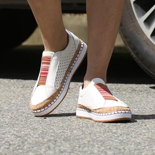 2021 new sports shoes womens vulcanized shoes casual breathable shoes womens soft leather flat bottom ladies sports shoes