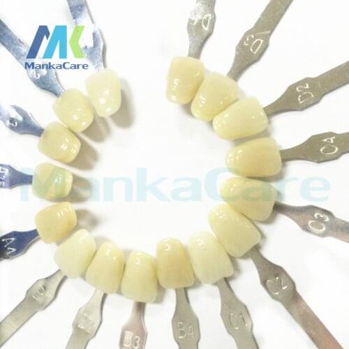 Teeth Whitening Bleaching Shade Guide Professional 3D Shade Guide Dentist porcelain 16 colors Dental vita tooth color model