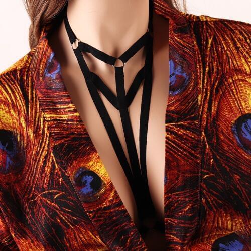 Adjustable Harness Belt Sexy Black Crop Top Bondage Harness Lingerie Fetish Wear Cage Bra Open Chest Harness Bralette DS009