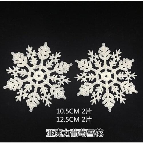 Christmas Jewelry Window Wedding Wedding Scene Arrangement Acrylic Grape Snowflake Ice and Snow Effect