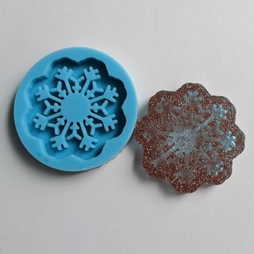 3D Snowflakes Silicone Mold Christmas Molds Resin Keychains Molds Cake Decorating Tools Cake Mold Chocolate Mold Pastry Tools