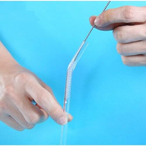 1/3/5/10pcs Convenient Tank Pipe Brush Bottle Suction Tube Glass Tube Spiral Soft Hair Straw Cleaning Brushes Tools Wholesale