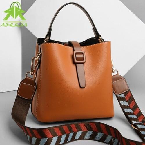 Fashion Womens Broadband Design Shoulder Bag High Capacity Messenger Bags 2021 New High Quality Pu Leather Travel Women Handbag