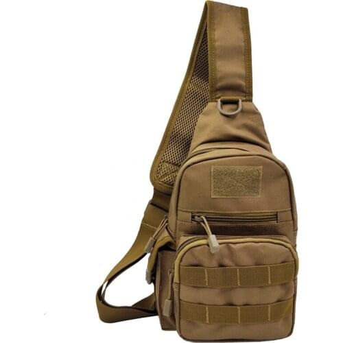Black Sling Chest Bag Men 1000D Nylon Military Travel Shoulder Messenger Pack Crossbody Bags Waterproof Chest Bag