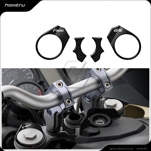 3D Carbon-look Upper Triple Yoke Defender Case for BMW Motorrad F800GS 2008-2018