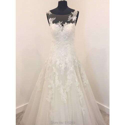 Cornaboutik Romantic Ball Gown Wedding Dress Lace Wedding Dress Bridal Gowns Illusion Front Back Soft Tulle Vestidos De Novia