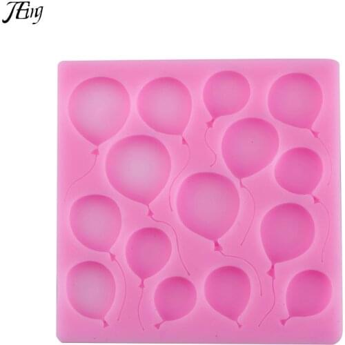 1PCS 10*10cm Pink Balloon Shape Chocolate Silicone Fondant Cake Decorate Silicone Cake Molds Soap