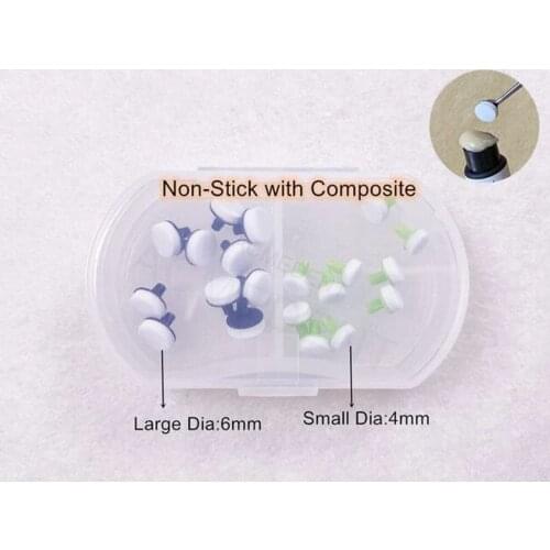 100Pcs FOAM PAD DENTAL COMPOSITE RESIN (ONLY PAD) NON-STICK Dentist Lx50+Sx50