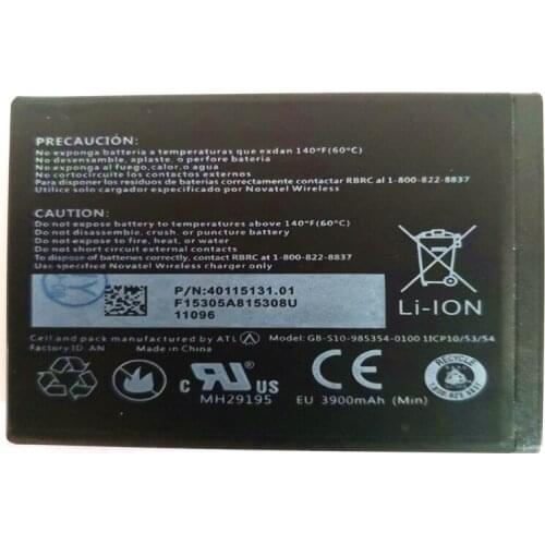 3.8V 4000mAh GB-S10-985354-0100 1ICP10/53/54 For Novatel Verizon Jetpack MiFi 6620L / 6630 Battery with phone stander
