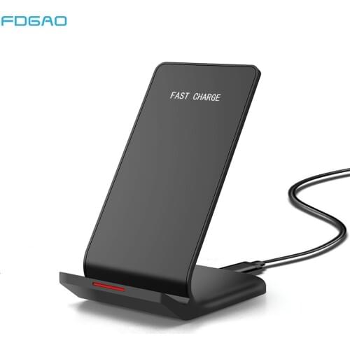 FDGAO Qi Wireless Charger Stand 10W Quick For Samsung S20 S10 S9 Fast Wireless Charging for iPhone SE 2020 11 Pro XS Max XR X 8
