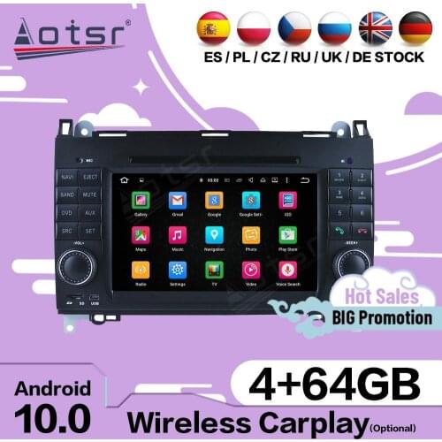 Carplay Android For Mercedes Benz A-class W169 B-class W245 Viano Sprinter Vito 2004-2012 Car GPS Audio Radio Receiver Head Unit