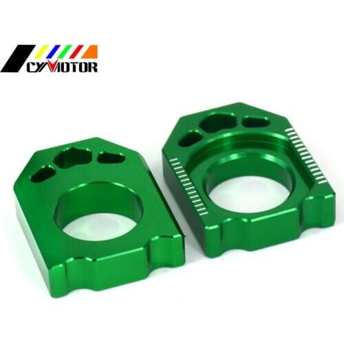 Motorcycle CNC Rear Adjuster Block Chain For KAWASAKI KZ125 KZ 125 KZ250 03-08 KX250F 04-16 KX450F 06-16 KX 250 450 F KLX450R