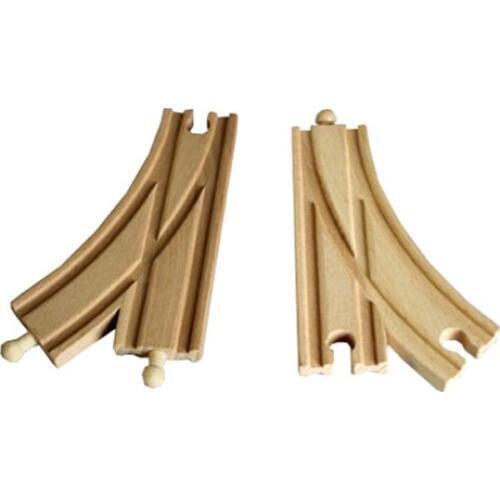 D548 Single arc bifurcation orbit Suitable for the train track accessories wood and electric train series 2PCS/LOT