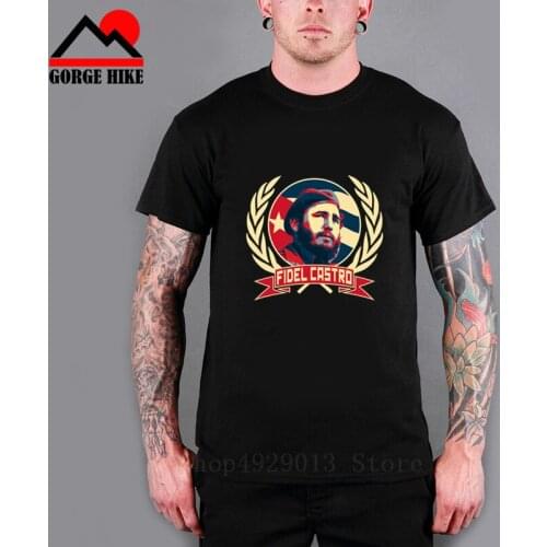3D Cool Hero design Tops Tees Letter Printing T-shirt Viva la revolucion Fidel Castro Maximo Lider Kuba viva Revolutions T shirt