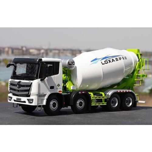Collectible Model 1:24 Scale Foton Auman EST LOXA L9 Concrete Mixer Truck Engineering Machinery DieCast Toy Model Decoration