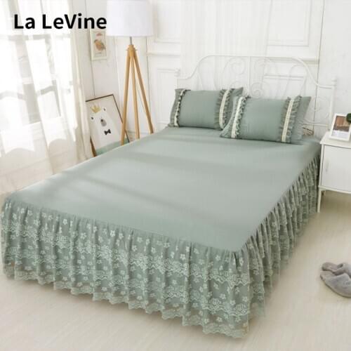 Lace Bed Skirt Wrap Around Elastic Bed Shirts Summer Bedcover Bedsheets Bedspread Mattress Protective Cover Hotel Home Bedding