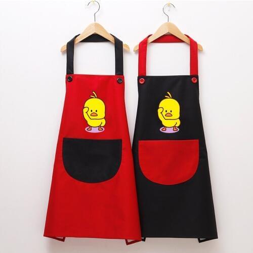 Waist kitchen apron home waterproof and oil-proof fashion cute adult smock men and women overalls