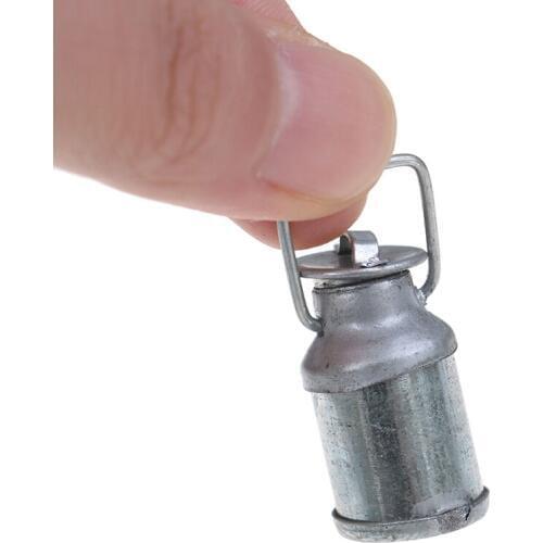 2019 New 1/12 Dollhouse Miniature Milk Jug with Lid Bottle