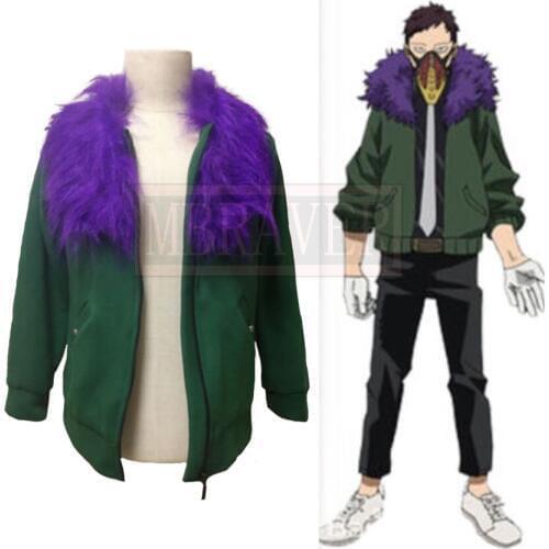 My Hero Academia Boku no Hero Akademia Kai Chisaki Jacket Coat Cosplay Costume Halloween Uniform Full Set Customized Any Size