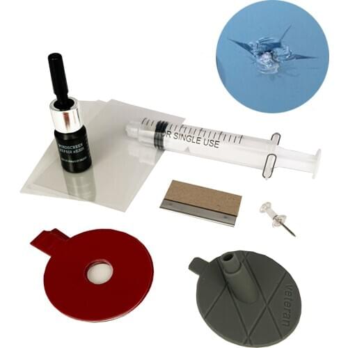 DIY Car Windshield Repair Kit Tools Auto Glass Windscreen Repair Set Give Door Handle Protective Decorative Stickers