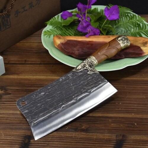 Slicing knife, kitchen knife, forged home chefs knife, silk cutter, old-fashioned kitchen knife, sharp and cutting