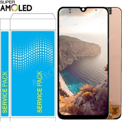 Original AMOLED A30 LCD For Samsung Galaxy A30 LCD Display with frame Touch Screen Assembly A30 A305/DS A305F A305FD A305A LCD