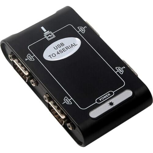 4 port RS232 to USB 2.0 adapter USB Serial DB9 COM converter Controller Card