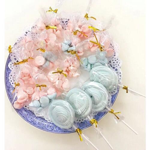 Gift Bag Transparent Flat Open Top Small Plastic Bags Candy Lollipop Cookies Packaging Cellophane Bag
