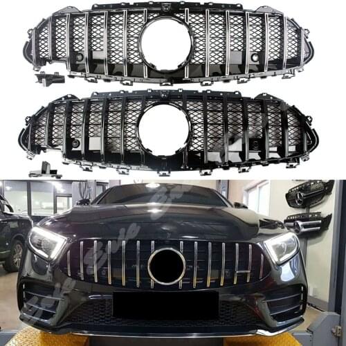 Front Racing Billet Bumper Grille Upper Facelift Grill For Mercedes Benz W257 C257 CLS Class 2018 2019 2020