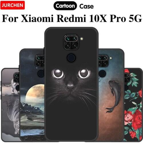 EiiMoo Silicone Phone Case For Xiaomi Redmi 10X Pro Case For Redmi 10 X Pro Back Cover For Xiomi Redmi 10X 5G Case 64gb 128gb