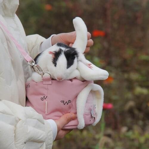 Cute little pet nest rabbit ears outing backpack hamster bag guinea pig cotton nest Sugar Gliders house pet supplies Accessories