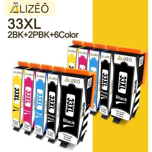 Alizeo Compatible Ink Cartridge For Epson XP530 XP630 XP830 XP635 XP540 XP640 XP645 XP900 T3351 T3351 XL For Europe Printer