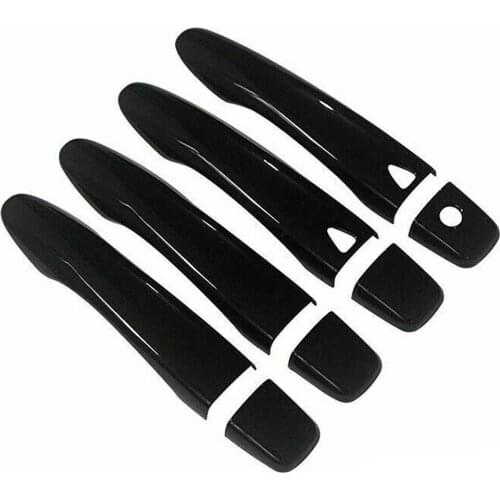 8Pcs/Set Car Smart Door Handle Cover Trim Decoration Fit For Nissan Pathfinder SUV 2020 2019 2018 2017 2016 2015 2014 2013 Black