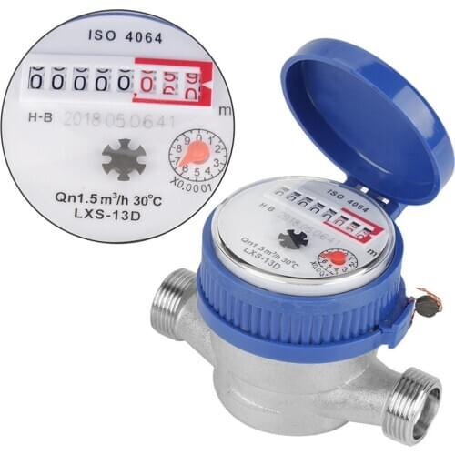 Smart Water Meter Household Mechanical Rotor Type Cold watermeter Pointer Digital Display Combination Water Meters water counter
