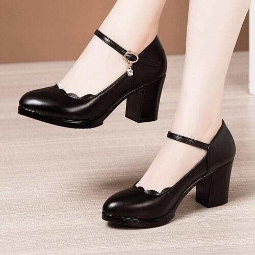 Plus Small Size 32 33-43 Shallow Elegant High Heels Pumps Women Wedding Shoes 2021 Office Party Platform Pumps New Quality