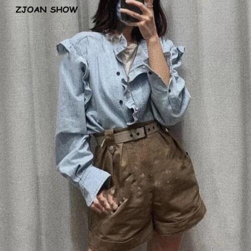 ZJOAN SHOW Stand-up Collar Blouses