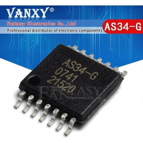 10pcs AS34-G TSSOP-14 AS34G TSSOP AS34 TSSOP14 LCD chip