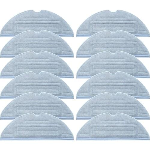 12Pcs Replacement Mop Cleaning Cloth for Roborock S7/T7/T7 Plus Robot Vacuum Cleaner Spare Parts