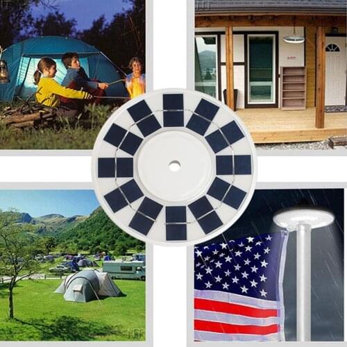 128 Saving LED Solar Flag Pole Light Super-Bright White Lighting Outdoor Waterproof Downlight Solar Umbrella Light