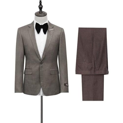 2021 Newest Men Suits 3 Piece Set Best Suit for Wedding Tuxedo Groom Best Man Blazer Singer Stage Dress Mariage Pant Vest Blazer