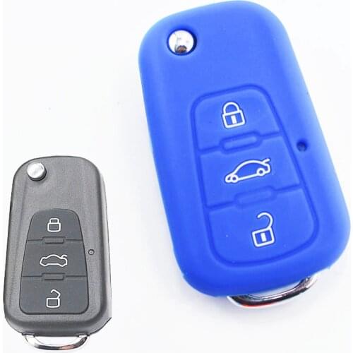 Car Remote Key Case For MG MG3 MG5 MG6 MG7 GT GS For Roewe 350 360 750 W5 3 Buttons Folding Key Cover Protector Car Accessories