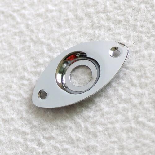 Free Shipping 5pcs/Pack guitar jack plate eye guitar jack plate Chrome/black/gold color with screws