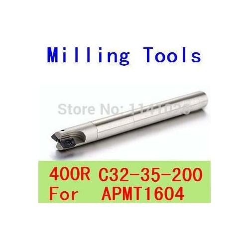 Free Shopping BAP 400R C32-35-200 Indexable Face Mill Holder Dia 35mm L=200mm CNC Mill Tool Holder,Milling Tools,For APMT1604
