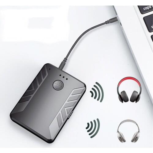 Wireless bluetooth adapter 5.0 can connect two bluetooth earphones, home and car bluetooth receiver transmitter at the same time