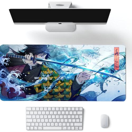 Anime Demon Slayer Kimetsu No Yaiba Gaming Large Mouse Pad Computer Mousepad XXL Lock Edge Mause Pad Keyboard mouse pad gift