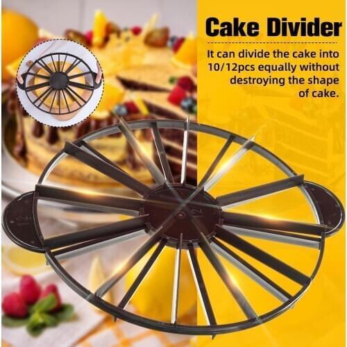 Rumah Tangga Bulat 10/12 Potongan Roti Kue Pembagi Sama Bagian Marker Alat Pemotong