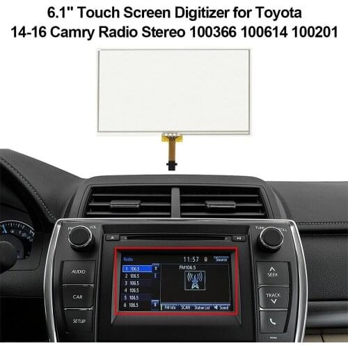 6.1" Touch Screen Digitizer for Toyota 14-16 Camry Corolla Hilux SR5 Radio Stereo 100366 100614