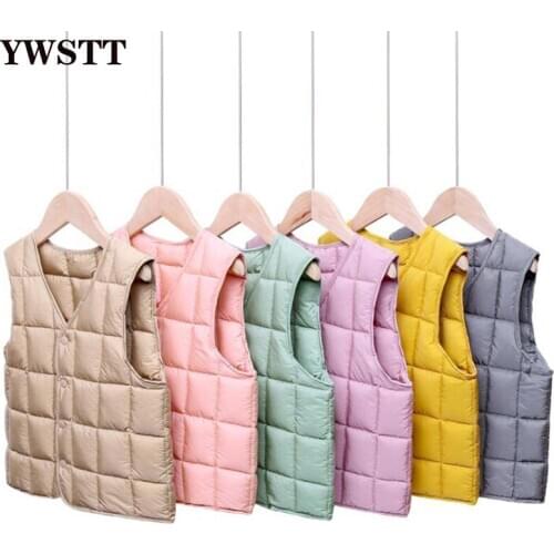 Kids Vest Sleeveless Jacket Childrens Clothing Waistcoats for Boys Cotton Winter Autumn Girl Warm Vest Outwear Jacket