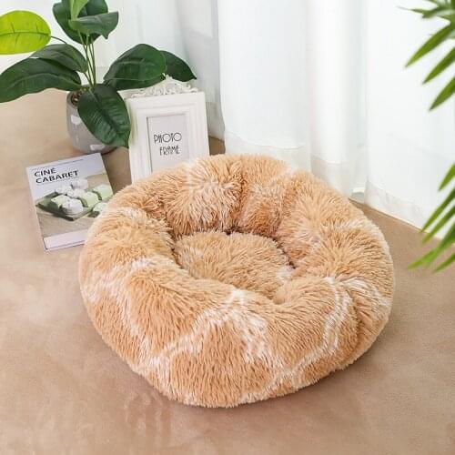 Round Kennel Autumn And Winter Cat Beds & Furniture Warm Plush Cat Kennel Four Seasons Deep Sleep Cat Kennel Mat Pet Kennel
