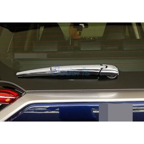 For Toyota RAV4 XA50 2019 Car Styling Bright Glossy Chrome Rear Wiper Kits Cover Windshield Windscreen Blade Overlay Accessory
